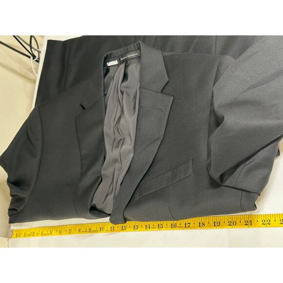 Lauren Ralph Lauren Blazer Mens 40R Black 100% Wool Suit Jacket Classic Career - Picture 7 of 9